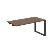 Rokovací stôl UNI O, k pozdĺ. reťazeniu, 160x75,5x80 cm, orech/čierna
