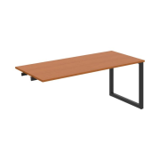 Rokovací stôl UNI O, k pozdĺ. reťazeniu, 180x75,5x80 cm, čerešňa/čierna