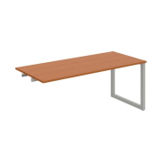 Rokovací stôl UNI O, k pozdĺ. reťazeniu, 180x75,5x80 cm, čerešňa/sivá