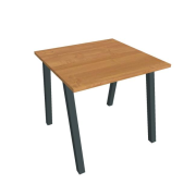 Pracovný stôl UNI A, 80x75,5x80 cm, jelša/čierna