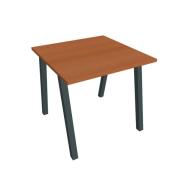 Pracovný stôl UNI A, 80x75,5x80 cm, čerešňa/čierna