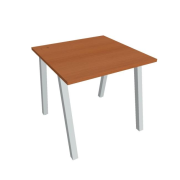 Pracovný stôl UNI A, 80x75,5x80 cm, čerešňa/sivá