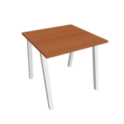 Pracovný stôl UNI A, 80x75,5x80 cm, čerešňa/biela