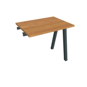 Pracovný stôl UNI A, k pozdĺ. reťazeniu, 80x75,5x60 cm, jelša/čierna