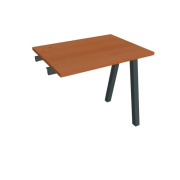 Pracovný stôl UNI A, k pozdĺ. reťazeniu, 80x75,5x60 cm, čerešňa/čierna