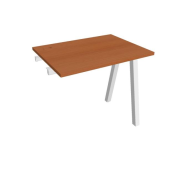 Pracovný stôl UNI A, k pozdĺ. reťazeniu, 80x75,5x60 cm, čerešňa/biela