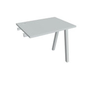 Pracovný stôl UNI A, k pozdĺ. reťazeniu, 80x75,5x60 cm, sivá/sivá