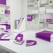 Elektrická zošívačka Leitz New NeXXt WOW 5566 purpurová