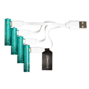 Batérie Q-CONNECT AAA mikrotužkové nabíjateľné USB-C 4 ks