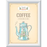 Klaprám A1, ostrý roh, strieborný Klaprámy veľkosti A1