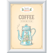 Klaprám A2, ostrý roh, strieborný Klaprámy veľkosti A2