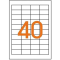 Etikety univerzálne odnímateľné 48,5x25,4mm Agipa A4 100 hárkov