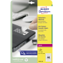Etikety odolné na špeciálne použitie Avery `šachovnicový vzor` 45,7x21,2mm A4 biele 20 hárkov