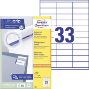 Etikety univerzálne 70x25,4mm Avery A4 100 hárkov