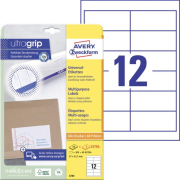Etikety univerzálne 97x42,3mm Avery A4 25+5 hárkov