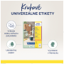 Etikety univerzálne kruhové 80mm Avery A4 10 hárkov