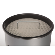 Kôš s vyberateľným zinkovým popolníkom 17l strieborný