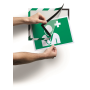 Samolepiaci Duraframe Security A4, zeleno-biely, bal.2 ks