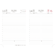 Diár DOUBLE BLACK denný A5 14,3x20,5cm 2026