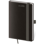 Diár DOUBLE BLACK týždenný vreckový A6 9x14cm 2026
