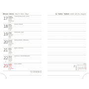 Diár DOUBLE BLACK týždenný vreckový A6 9x14cm 2026