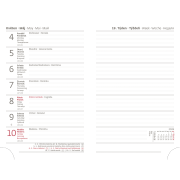 Diár DOUBLE BLACK týždenný vreckový A6 9x14cm 2026