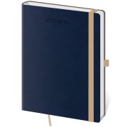 Diár Flexies týždenný B6 12x16,5cm tmavo modrá 2026