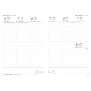 Diár Gommato týždenný B5 17x24 cm modrý 2026