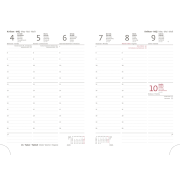 Diár Gommato týždenný A5 14,3x20,5 cm červený 2026