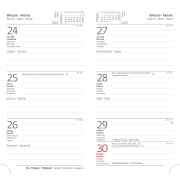 Diár Print classic týždenný vreckový 8x15cm zelený 2026