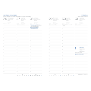 Diár Viva týždenný A5 14,8 x 21 cm hnedý 2026