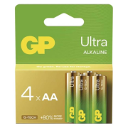 Batéria GP alkalická LR6 Ultra 1,5V AA 4 ks