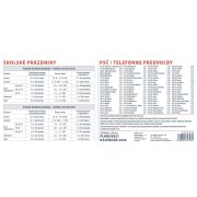 Stolový kalendár stĺpcový 30 x 14 cm - Plánovací MAXI 2026