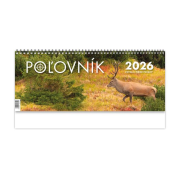 Stolový kalendár stĺpcový 30 x 12 cm - Poľovník 2026