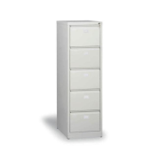 Kartotéková skriňa s 5 zásuvkami, v.163 x š.47 x h.62 cm, sivá RAL 7035