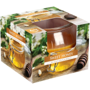 Vonná sviečka Bispol v skle Sweet honey (sladký med) 103 g
