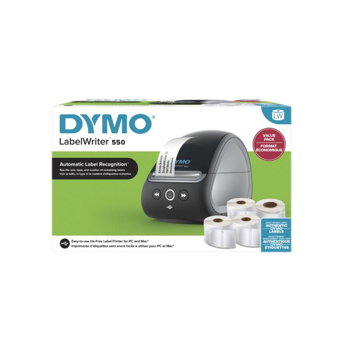 DYMO LabelWriter 550, promo balenie vrátane štítkov