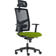 Kancelárska stolička GAME Šéf SYN zelená (Bombay 38) + PDH + podrúčky P44