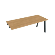 Rokovací stôl UNI A, k pozdĺ. reťazeniu, 180x75,5x80 cm, dub/čierna